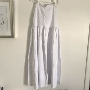 Asos strapless white dress